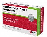 Купить пентоксифиллин велфарм, таблетки покрытые кишечнорастворимой оболочкой 100 мг, 60 шт в Семенове