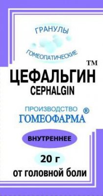 Купить цефальгин, гранулы гомеопатические, 20г в Семенове
