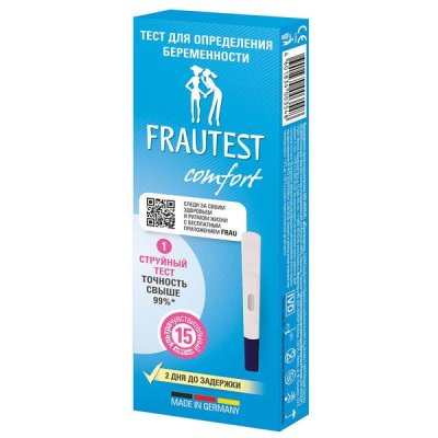 Купить тест для определения беременности frautest (фраутест) comfort кассетный, 1 шт в Семенове