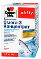 Купить doppelherz (доппельгерц) актив омега-3 концентрат, капсулы 1321,91мг, 60 шт бад в Семенове