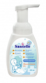 Купить sanitelle (санитель) мыло-пенка детское с экстрактом корня мыльнянки 0+, 250 мл в Семенове