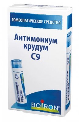 Купить антимониум крудм с9 гомеопатический монокомпонентный препарат минерально-химического происхождения, гранулы 4 г в Семенове