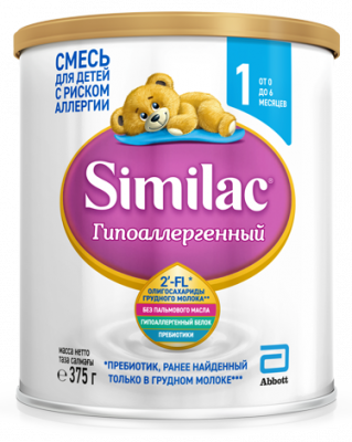 Купить симилак (similac) 1 гипоаллергенный смесь молочная 375г в Семенове