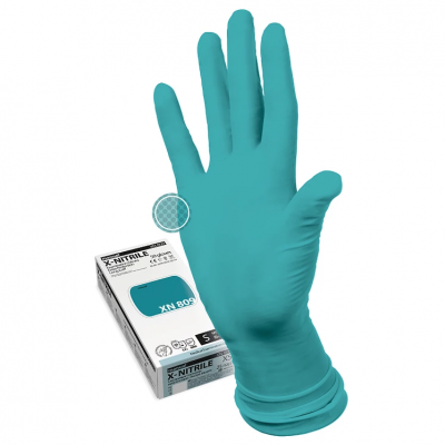 Купить перчатки manual xn809 смотр.н/стер.нитрил.текст.проч. р. s 25 пар (heliomed, австрия) в Семенове