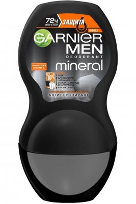 Купить garnier men mineral (гарньер) дезодорант-антиперспирант защита 6 72 часа ролик, 50мл в Семенове