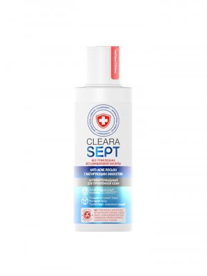 Купить clearasept anti-acne (креласепт) лосьон антибактериальный для проблемной кожи с матирующим эффектом, 150мл в Семенове