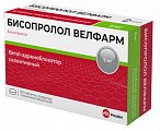 Купить бисопролол велфарм, таблетки покрытые пленочной оболочкой 5 мг, 90 шт в Семенове