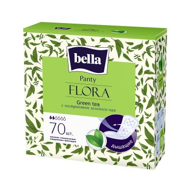 Купить bella (белла) прокладки panty flora с экстрактом зеленого чая 70 шт в Семенове