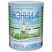 Купить нэнни 4 смесь на основе натурального козьего молока с пребиотиками с 18 месяцев, 400г в Семенове