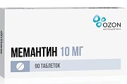 Купить мемантин, таблетки, покрытые пленочной оболочкой 10мг, 90 шт в Семенове