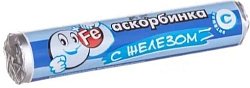 Купить аскорбинка (витамин с) с железом таблетки массой 3 г 14 шт. бад в Семенове