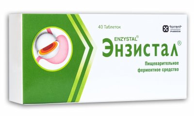 Купить энзистал, таблетки, покрытые кишечнорастворимой оболочкой, 40 шт в Семенове