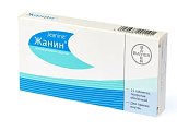 Купить жанин, таблетки, покрытые оболочкой 2мг+0,03мг, 21 шт в Семенове