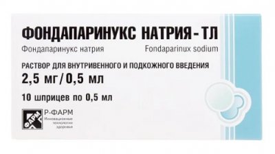 Купить фондапаринукс натрия-тл, раствор для внутривенного и подкожного введения 2,5мг/0,5мл, шприц 0,5мл, 10 шт в Семенове