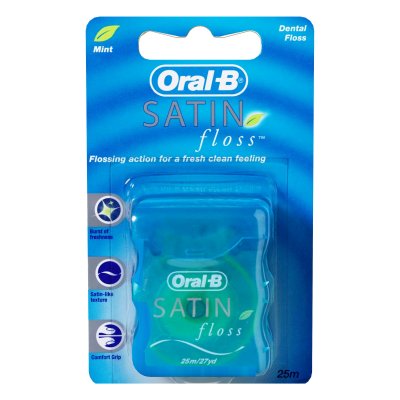 Купить oral-b (орал-би) зубная нить сатин флосс мятная, 25м в Семенове