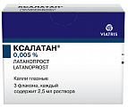 Купить ксалатан, капли глазные 0,005%, флакон-капельница 2,5мл в упаковке 3 шт в Семенове
