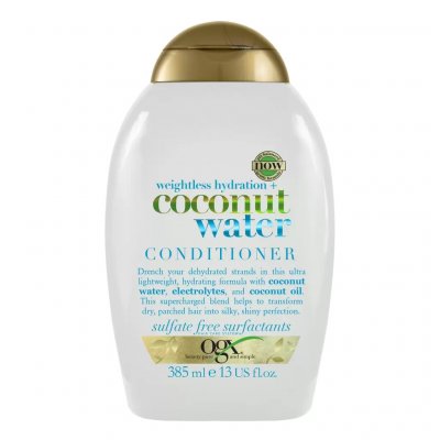 Купить оджекс (ogx) кондиционер для волос с кокосовой водой невесомое увлажнение, 385мл в Семенове