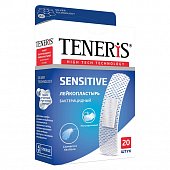 Купить пластырь teneris sensitive (тенерис) бактерицидный ионы ag нетканная основа, 20 шт в Семенове