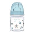 Купить canpol (канпол) бутылочка easystart newborn baby с широким горлышком антиколиковая с рождения, 120 мл, 35/216 голубой в Семенове