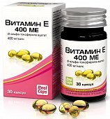 Купить витамин е 400ме (альфа-токоферола ацетат), капсулы 570мг, 30 шт бад в Семенове