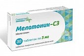 Купить мелатонин-сз, таблетки, покрытые пленочной оболочкой 3мг, 30 шт в Семенове