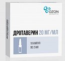 Купить дротаверин, раствор для внутривенного и внутримышечного введения 20мг/мл, ампулы 2мл, 10 шт в Семенове