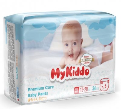 Купить mykiddo premium (майкиддо) подгузники-трусики для детей 12-20кг, 38 шт размер хl в Семенове