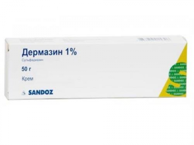 Купить дермазин, крем для наружного применения 1%, 50г в Семенове