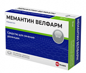 Купить мемантин-велфарм, таблетки, покрытые пленочной оболочкой 10мг, 30 шт в Семенове