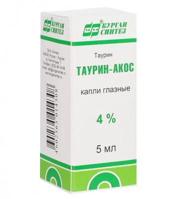 Купить таурин, гл.капли 4% фл/кап 10мл №1 (синтез оао, россия) в Семенове