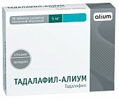 Купить тадалафил-алиум, таблетки, покрытые пленочной оболочкой 5мг, 30 шт в Семенове