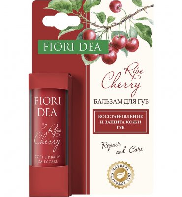 Купить фьери дея (fiori dea), бальзам для губ смягчающий спелая вишня, 4,5г в Семенове