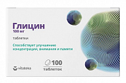 Купить глицин витатека, таблетки массой 110мг 100шт бад в Семенове