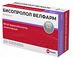 Купить бисопролол велфарм, таблетки покрытые пленочной оболочкой 10 мг, 90 шт в Семенове