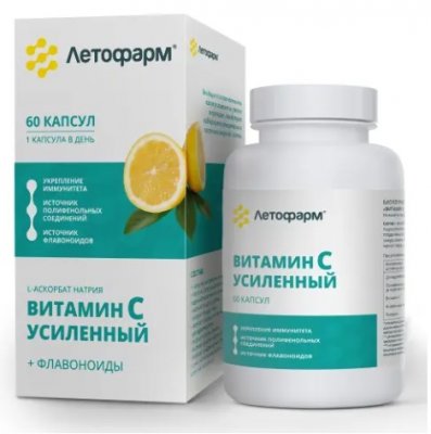 Купить витамин с усиленный летофарм, капсулы, 60 шт бад в Семенове