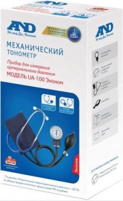 Купить тонометр механический a&d (эй энд ди) ua-100 эконом, со встроенным фонендоскопом в Семенове