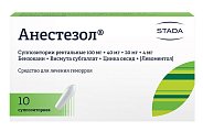 Купить анестезол, суппозитории ректальные 100мг+40мг+20мг+4мг, 10 шт в Семенове