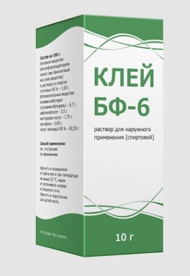 Купить клей бф-6, раствор для наружного применения спиртовой, 10г в Семенове