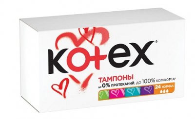 Купить kotex (котекс) тампоны нормал 24шт в Семенове