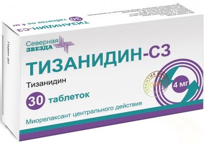 Купить тизанидин-сз, таблетки 4мг, 30шт в Семенове