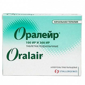 Оралейр, таблетки подъязычные 100ИР 3 шт + 300ИР, 28 шт