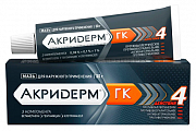 Купить акридерм гк, мазь для наружного применения 0,05%+0,1%+1%, туба 30г в Семенове