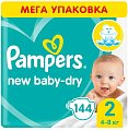 Купить pampers new baby (памперс) подгузники 2 мини 4-8кг, 144шт в Семенове