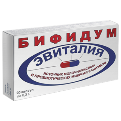 Купить эвиталия бифидум, капсулы 20 шт бад в Семенове