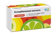 Купить аскорбиновая кислота с глюкозой, таблетки 100мг+877мг, 60 шт в Семенове