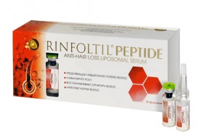 Купить rinfoltil (ринфолтил) пептид липосомальная сыворотка против выпадения волос, 30 шт + дозатор, 3 шт в Семенове