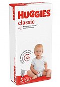 Купить huggies (хаггис) подгузники классик 5 11-25кг 58шт в Семенове