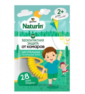 Купить gardex naturin (гардекс) браслет репеллентный от комаров, для взрослых и детей с 2 лет, 1 шт. в Семенове
