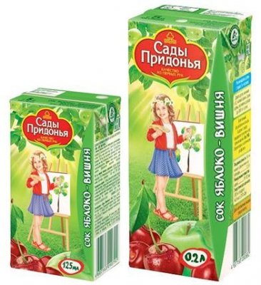 Купить сады придонья сок, ябл/виш 125мл (сады придонья апк, россия) в Семенове