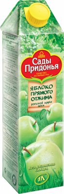 Купить сады придонья сок, ябл. 100% 1л (сады придонья апк, россия) в Семенове